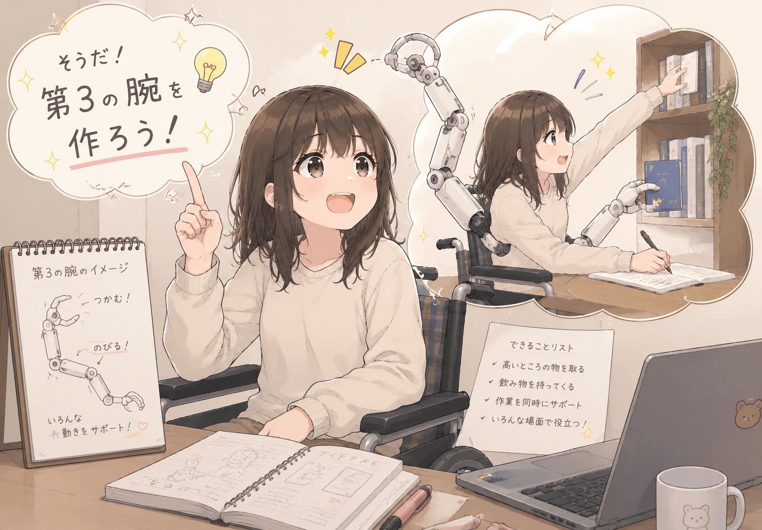 第3の腕の開発イメージ